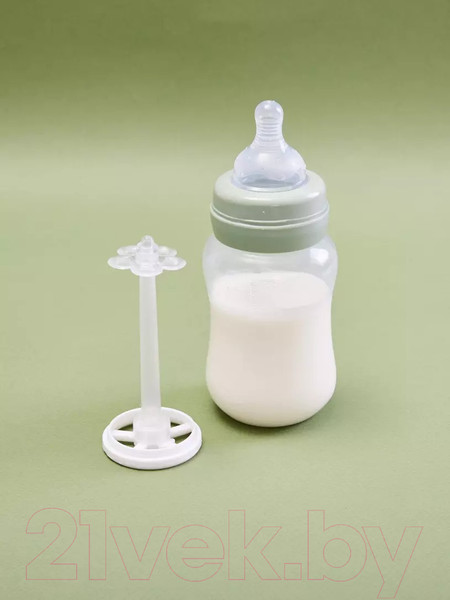 Изображение товара Бутылочка для кормления Rant Антиколиковая с силиконовой соской / 1003 (250мл, зеленый)