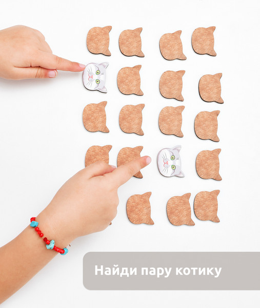 Изображение товара Настольная игра Mega Toys Мемори Мемокотики / 88565