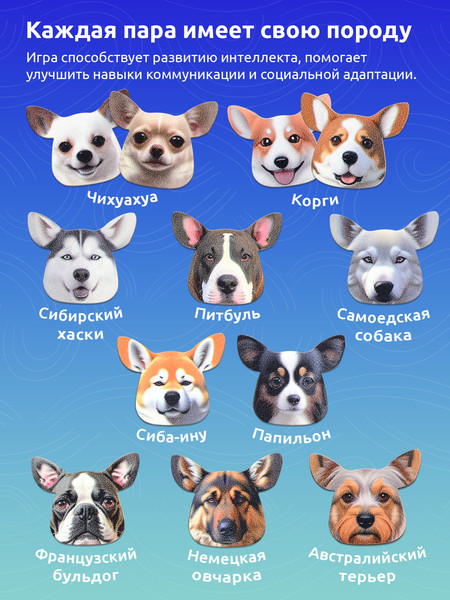 Изображение товара Настольная игра Mega Toys Мемори Мемопесики / 88676