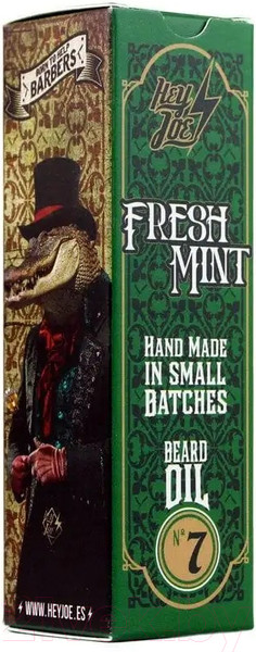 Изображение товара Масло для бороды Hey Joe №7 Fresh Mint (30мл)