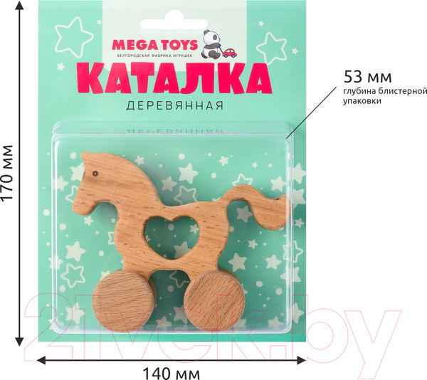 Изображение товара Развивающая игрушка Mega Toys Лошадка / 15565