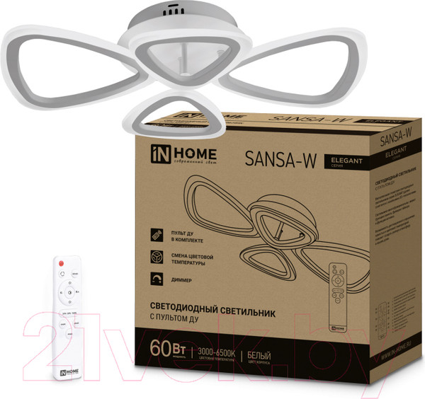 Изображение товара Потолочный светильник INhome Elegant Sansa-W / 4690612043326