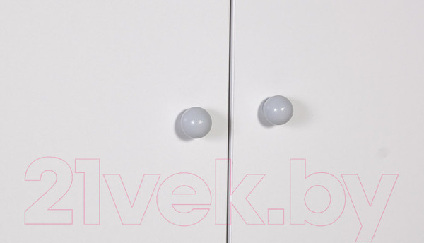 Изображение товара Шкаф Polini Kids Simple двухсекционный с ящиками / 0002770.55 (белый/серый)