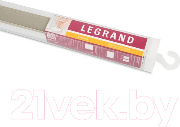 Изображение товара Рулонная штора LEGRAND Блэкаут Болид 140x175 / 58127517 (серый)