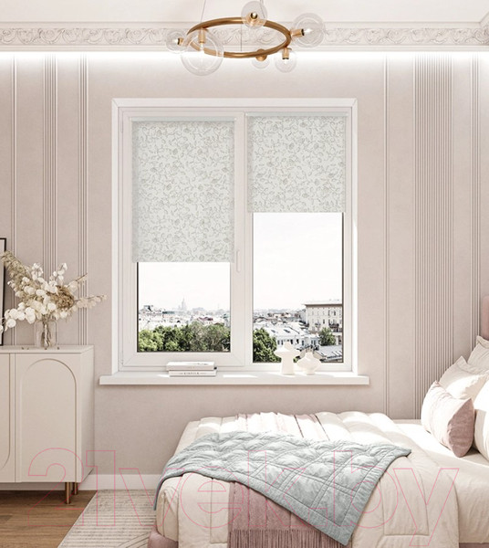 Изображение товара Рулонная штора LEGRAND Леона 160x175 / 58127305 (серебристый)