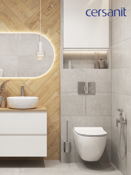 Изображение товара Унитаз подвесной с инсталляцией Cersanit Brasko Smart CO DPL EO / 64916
