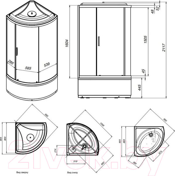 Изображение товара Душевая кабина AM.PM X-Joy W88C-401A-090WT