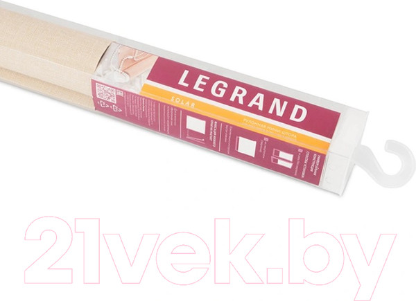 Изображение товара Рулонная штора LEGRAND Саммер 140x175 / 58127380 (крем)