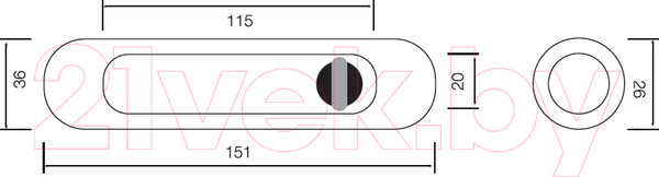 Изображение товара Ручка дверная Siba S223-РВ (золото)