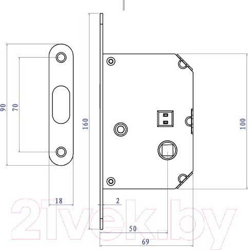 Изображение товара Ручка дверная Siba S223-РВ (золото)