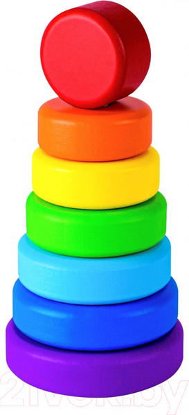 Изображение товара Развивающий игровой набор Mega Toys Пирамидка Круг / 60106