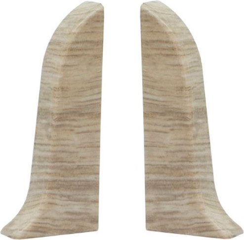 Изображение товара Заглушка для плинтуса Wimar 831 левая и правая 58мм (2шт, дуб аргенто, блистер)