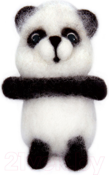 Изображение товара Набор для творчества Десятое королевство Валяние шерстью, брелок Панда / 04705