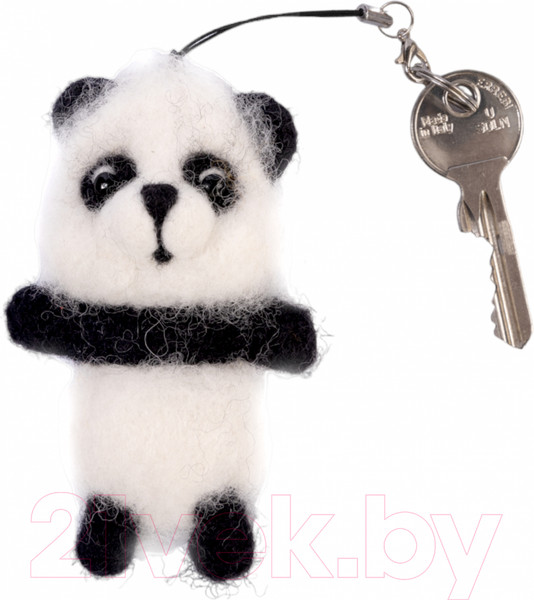 Изображение товара Набор для творчества Десятое королевство Валяние шерстью, брелок Панда / 04705