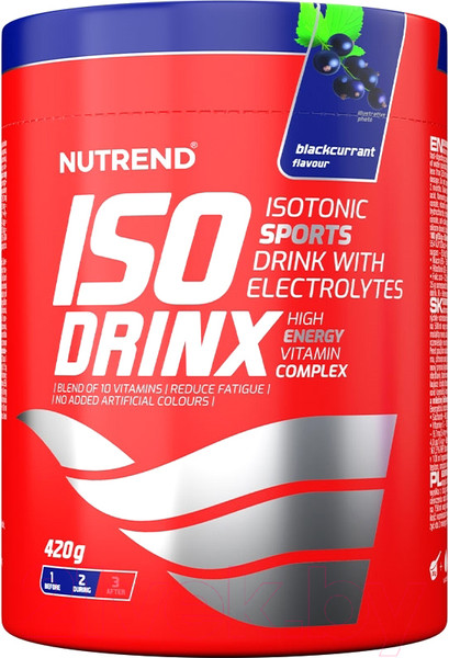 Изображение товара Изотоник Nutrend Isodrinx (420г, черная смородина)