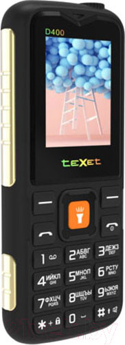 Изображение товара Мобильный телефон Texet TM-D400 (черный)