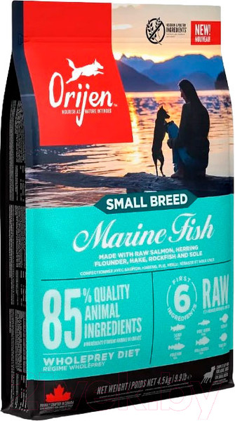 Изображение товара Сухой корм для собак Orijen Dog Marine Fish Small Breed (4.5кг)
