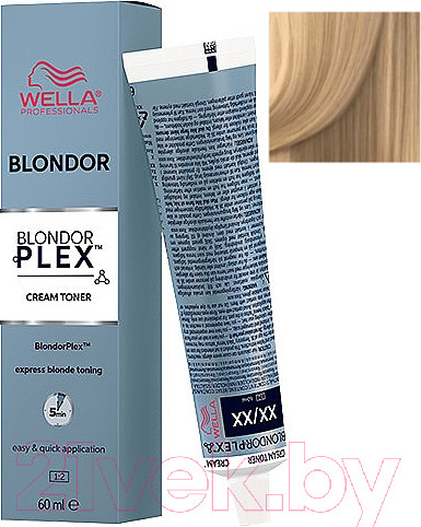 Изображение товара Крем-краска для волос Wella Professionals Blondor Plex Cream Toner тон 36 (60мл)