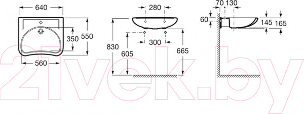 Изображение товара Умывальник Roca Access ZRU9307659