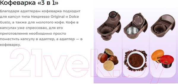 Изображение товара Кофеварка эспрессо Kitfort КТ-7448
