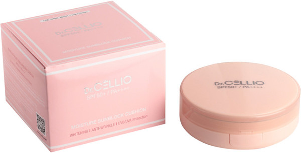 Изображение товара Кушон Dr. Cellio Moisture Sun Block Cushion тон 13 Light Beige