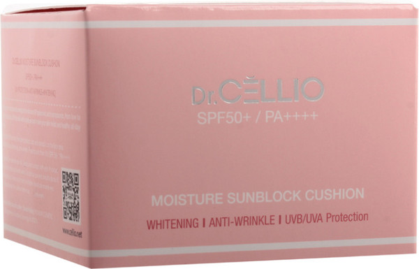 Изображение товара Кушон Dr. Cellio Moisture Sun Block Cushion тон 13 Light Beige