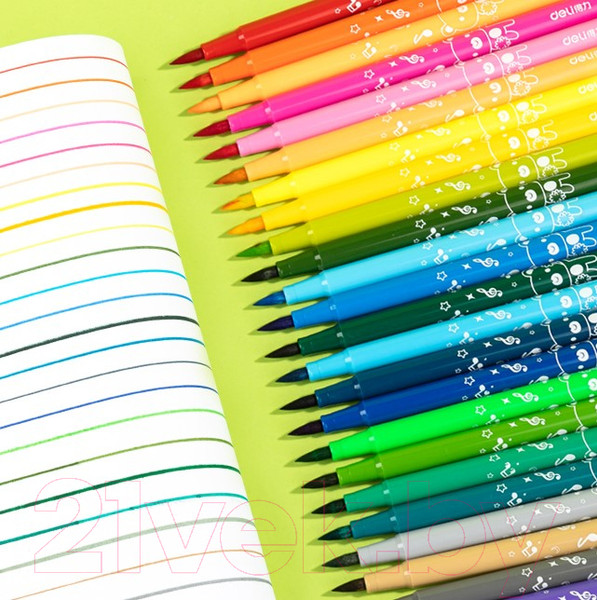 Изображение товара Фломастеры Deli ColoRun / HM55512 (12цв)