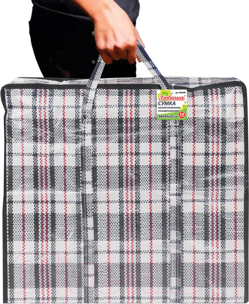 Изображение товара Сумка хозяйственная Любаша 604698 (черный/красный)