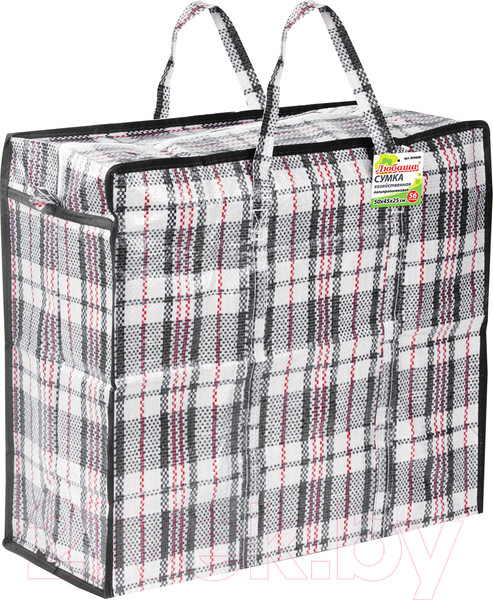 Изображение товара Сумка хозяйственная Любаша 604698 (черный/красный)