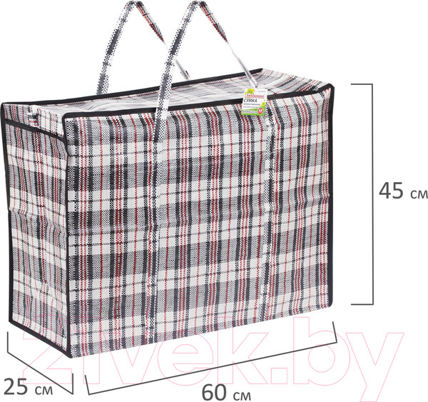 Изображение товара Сумка хозяйственная Любаша 604700 (черный/красный)