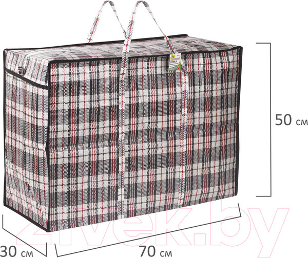 Изображение товара Сумка хозяйственная Любаша 604703 (черный/красный)