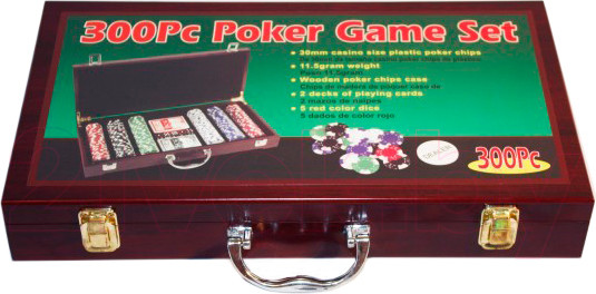 Изображение товара Набор для покера ZEZ Sport 6643-B1 (в чемодане, 300 фишек)