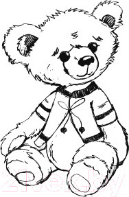 Изображение товара Набор досок для выжигания Десятое королевство Медвежонок и слоненок / 01772