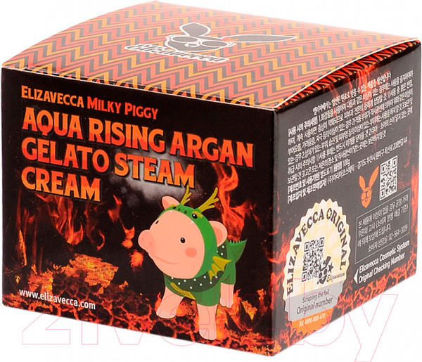 Изображение товара Крем для лица Elizavecca Milky Piggy Aqua Rising Argan Gelato Steam Cream (100мл)