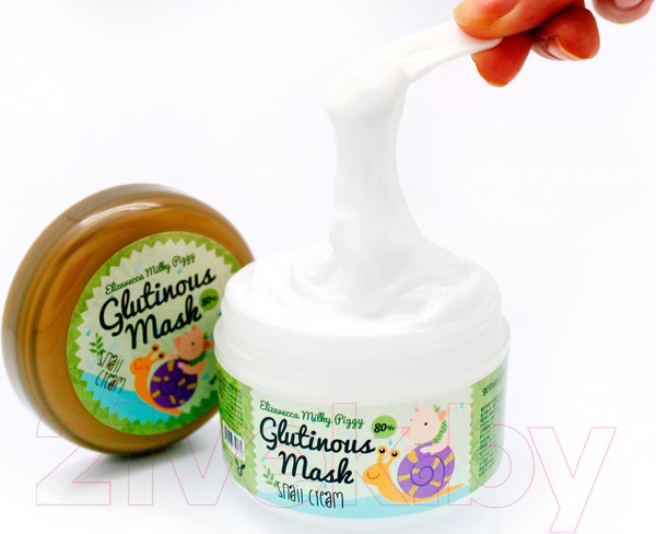 Изображение товара Маска для лица кремовая Elizavecca Milky Piggy Glutinous 80% Mask на основе улиточного секрета (100мл)