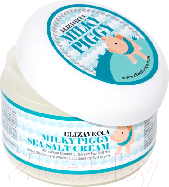 Изображение товара Крем для лица Elizavecca Milky Piggy Sea Salt Cream омолаж. с коллагеном и морской солью (100мл)