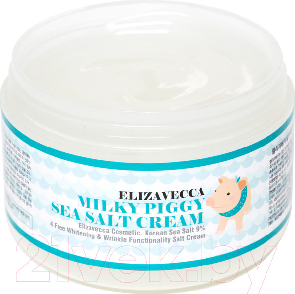 Изображение товара Крем для лица Elizavecca Milky Piggy Sea Salt Cream омолаж. с коллагеном и морской солью (100мл)