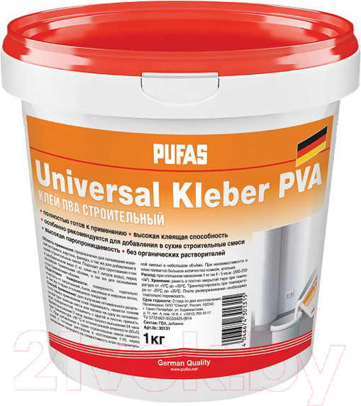 Изображение товара Клей Pufas ПВА Универсальный (1кг)