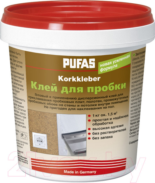 Изображение товара Клей Pufas Для пробки (1кг)