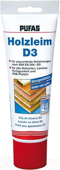 Изображение товара Клей Pufas D3 для древесины (60г)
