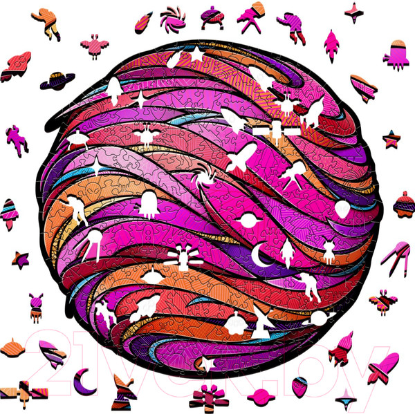 Изображение товара Пазл EWA Розовая планета (L)