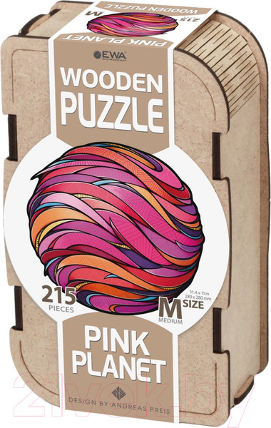 Изображение товара Пазл EWA Розовая планета (M)