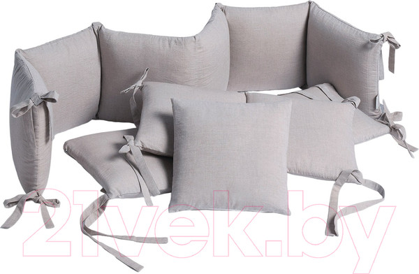 Изображение товара Бортик в кроватку Perina Soft Cotton / СК1/4-05.16 (серый)