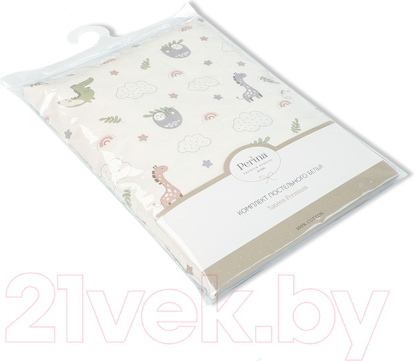 Изображение товара Комплект постельный для малышей Perina Fancy Zoo / F3-02.0