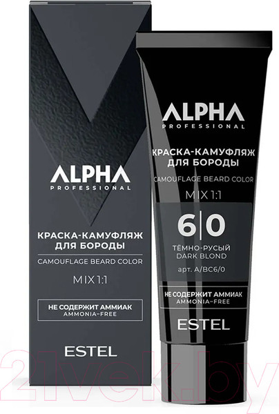 Изображение товара Краска для бороды Estel Alpha Pro 6/0 (40мл)