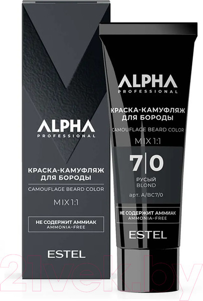 Изображение товара Краска для бороды Estel Alpha Pro 7/0 (40мл)