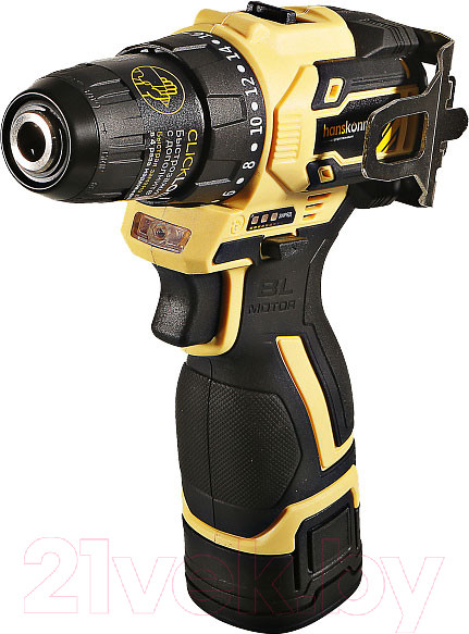 Изображение товара Аккумуляторная дрель-шуруповерт Hanskonner HCD1645BLC