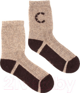 Изображение товара Термоноски Следопыт Organic wool socks Yak / PF-TS-75 (р.41-43/125, tobacco brown)