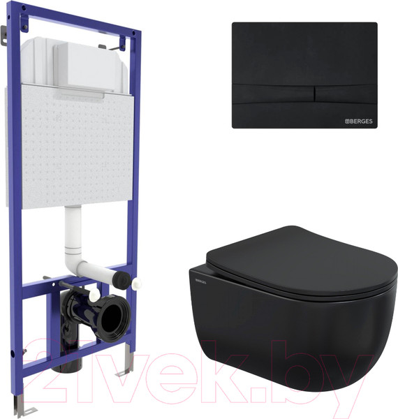 Изображение товара Унитаз подвесной с инсталляцией Berges Ventas / 043326