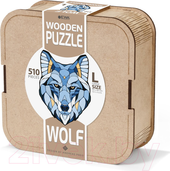Изображение товара Пазл EWA Волк (L)